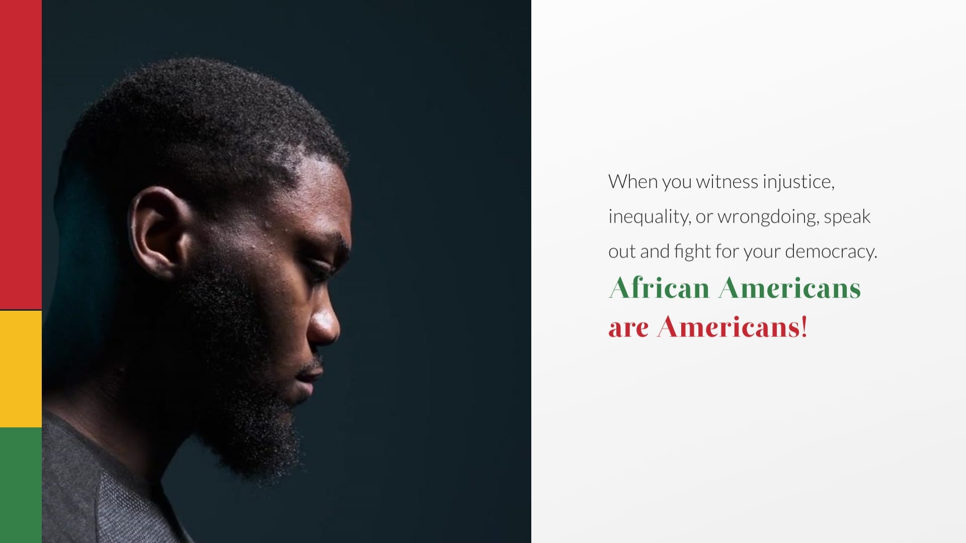 Simple African American History Greeting Card Template