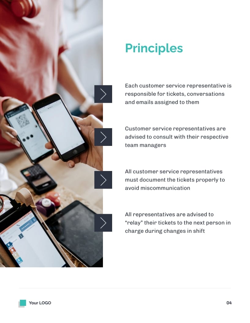 Simple Customer Service SOP Plan