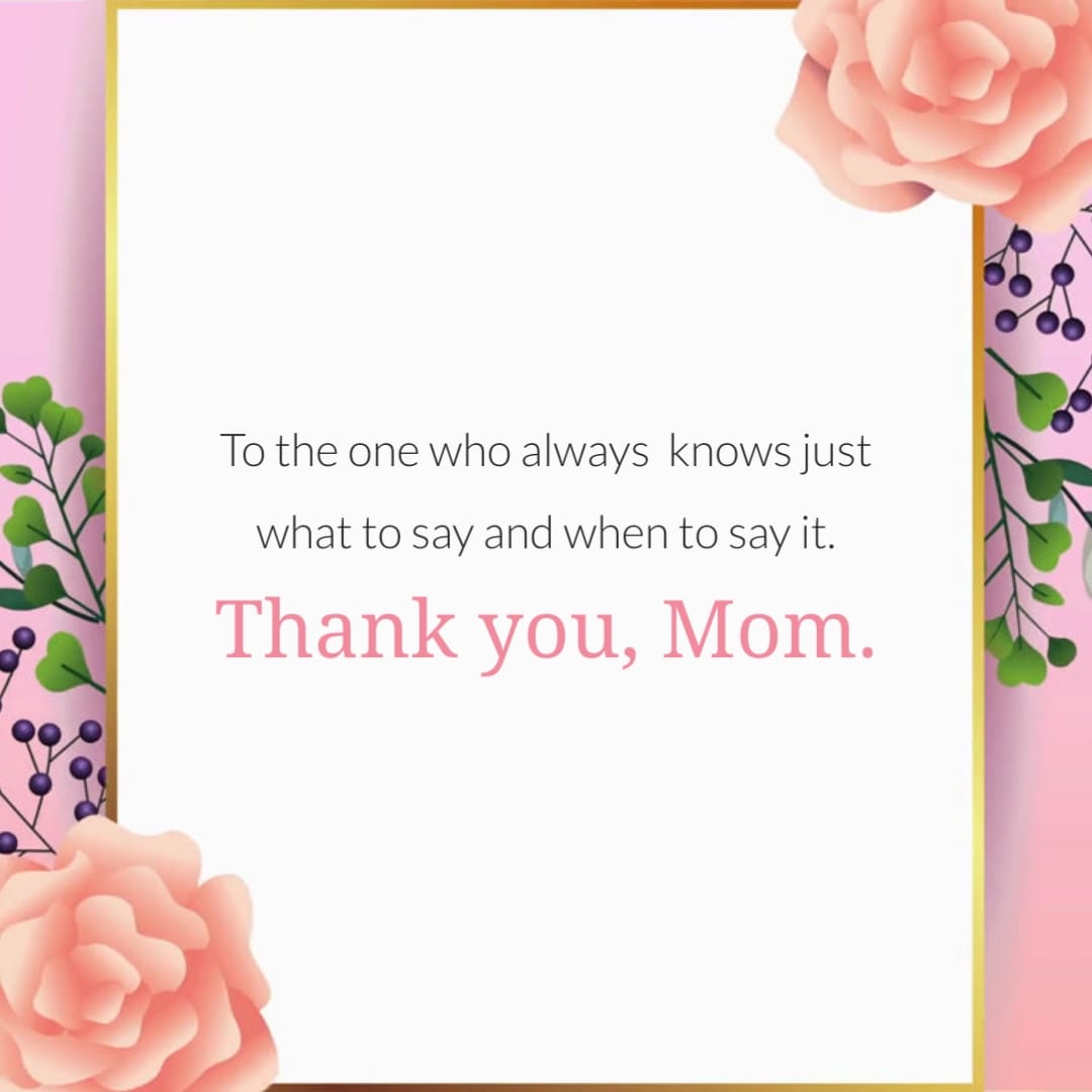 Simple Mothers Day Greeting Card Square Template
