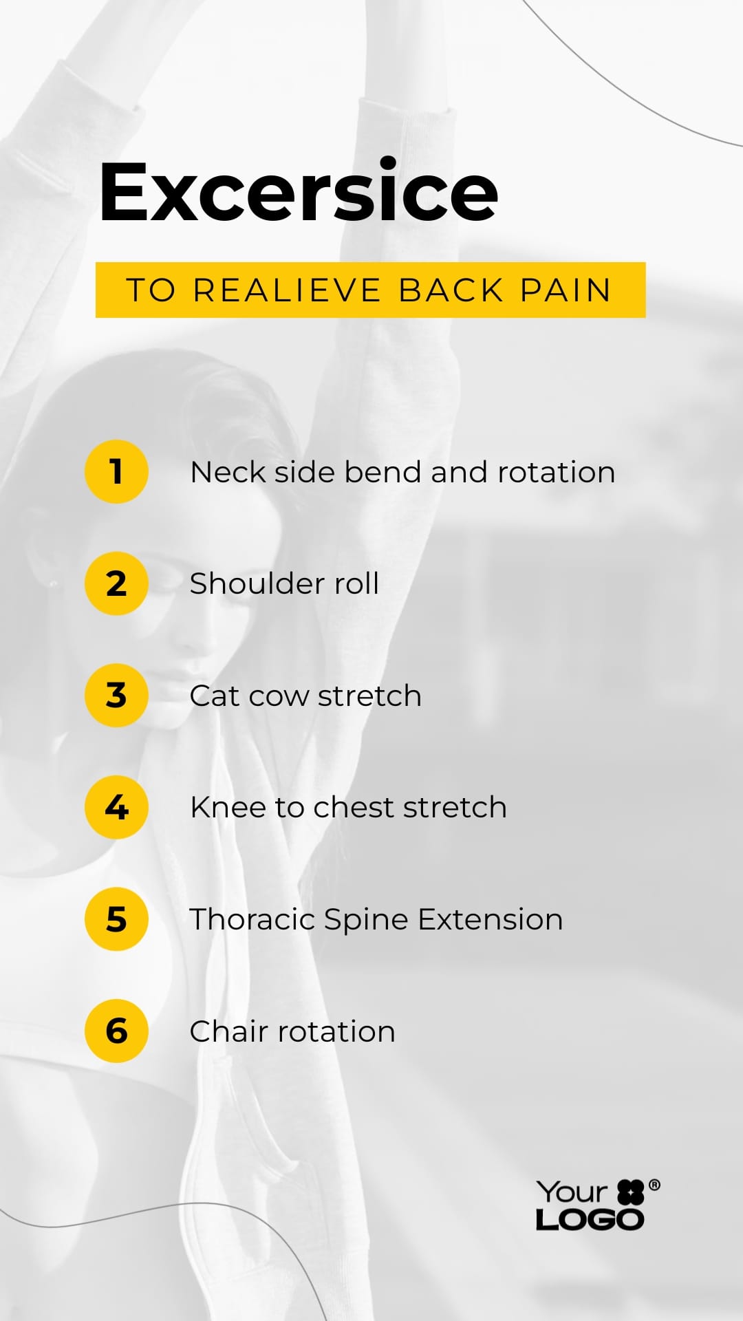 Sleek Back Pain Relief Facebook Story Template