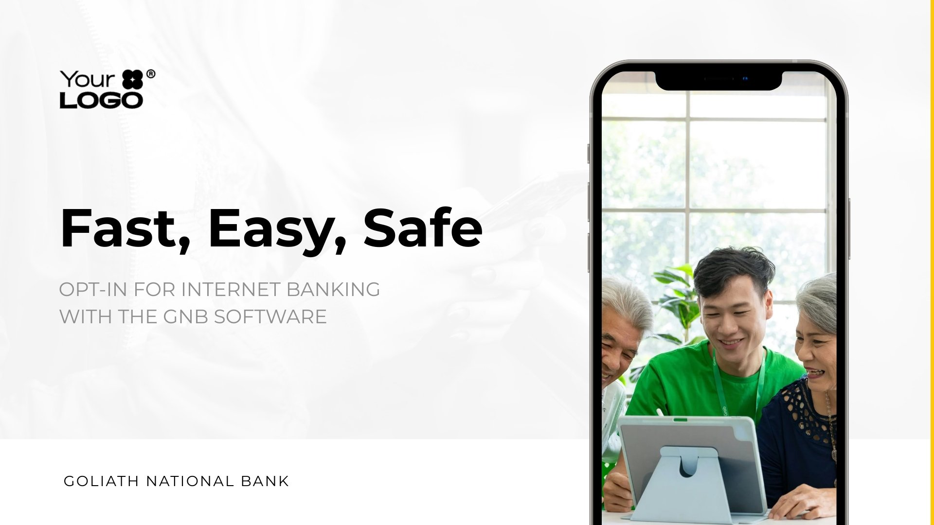 Sleek Banking Software Mockup Template