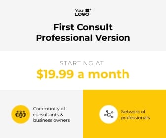 Business Consulting Services App Large Rectangle Template