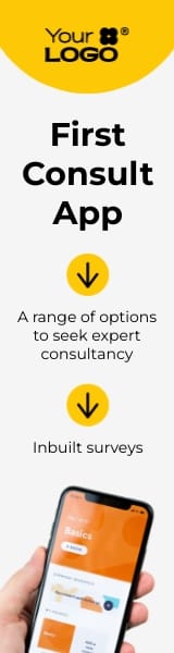 Business Consulting Services App Wide Skyscraper Template