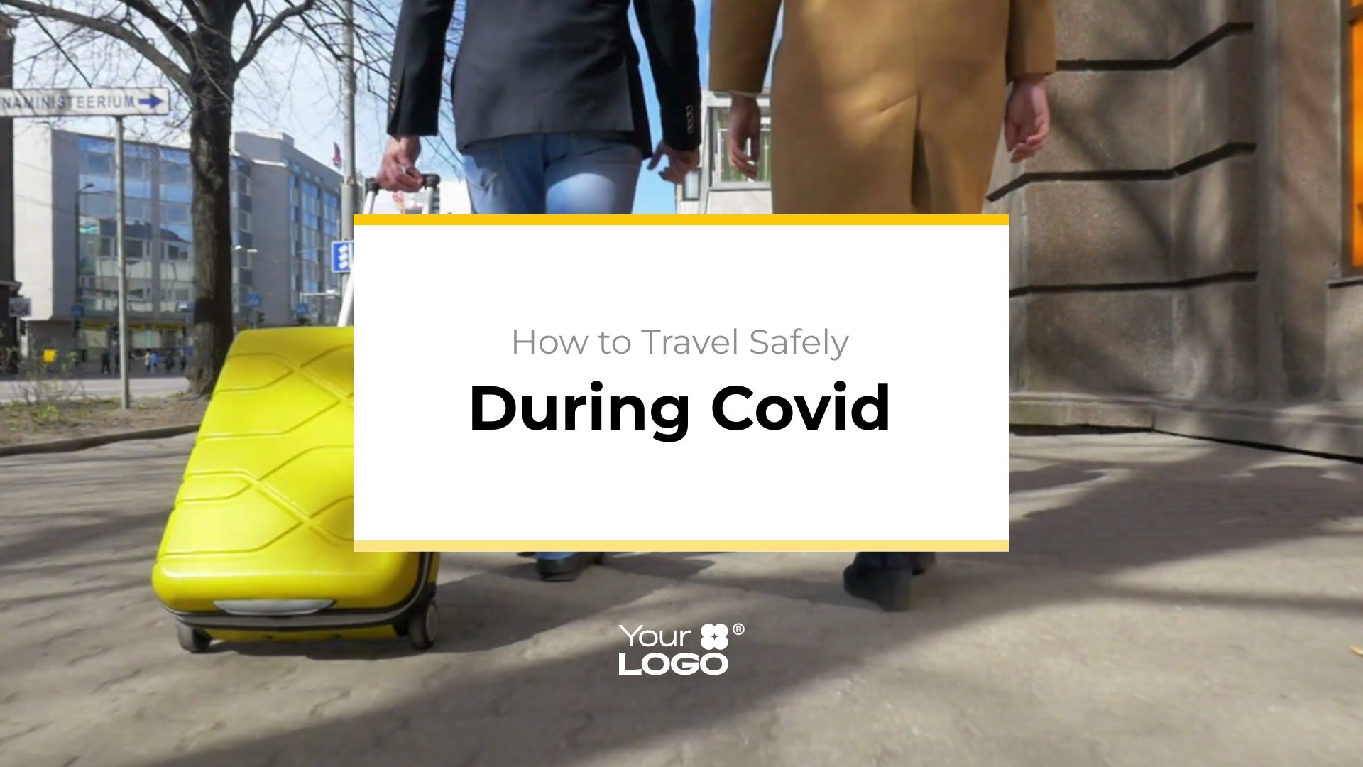 Sleek COVID 19 Travel Guide Explainer Video Template