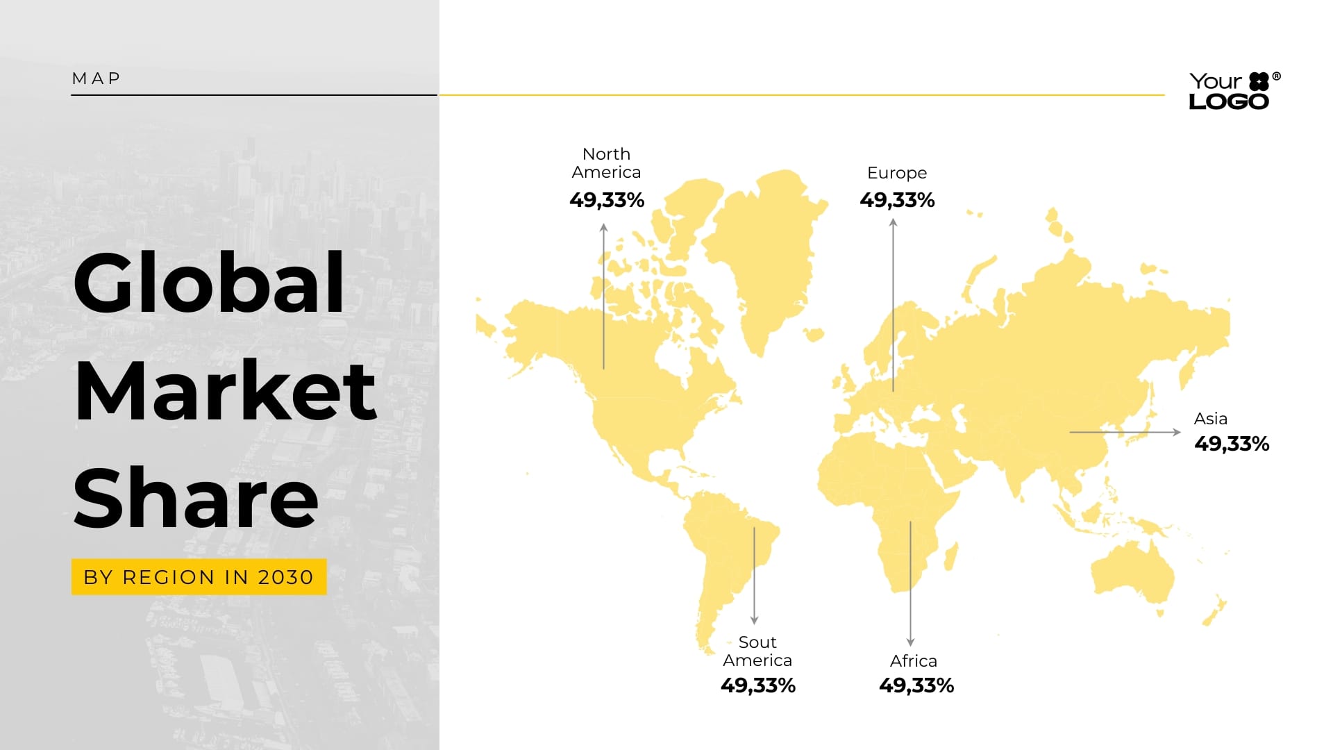 Global Market Choropleth Map Template