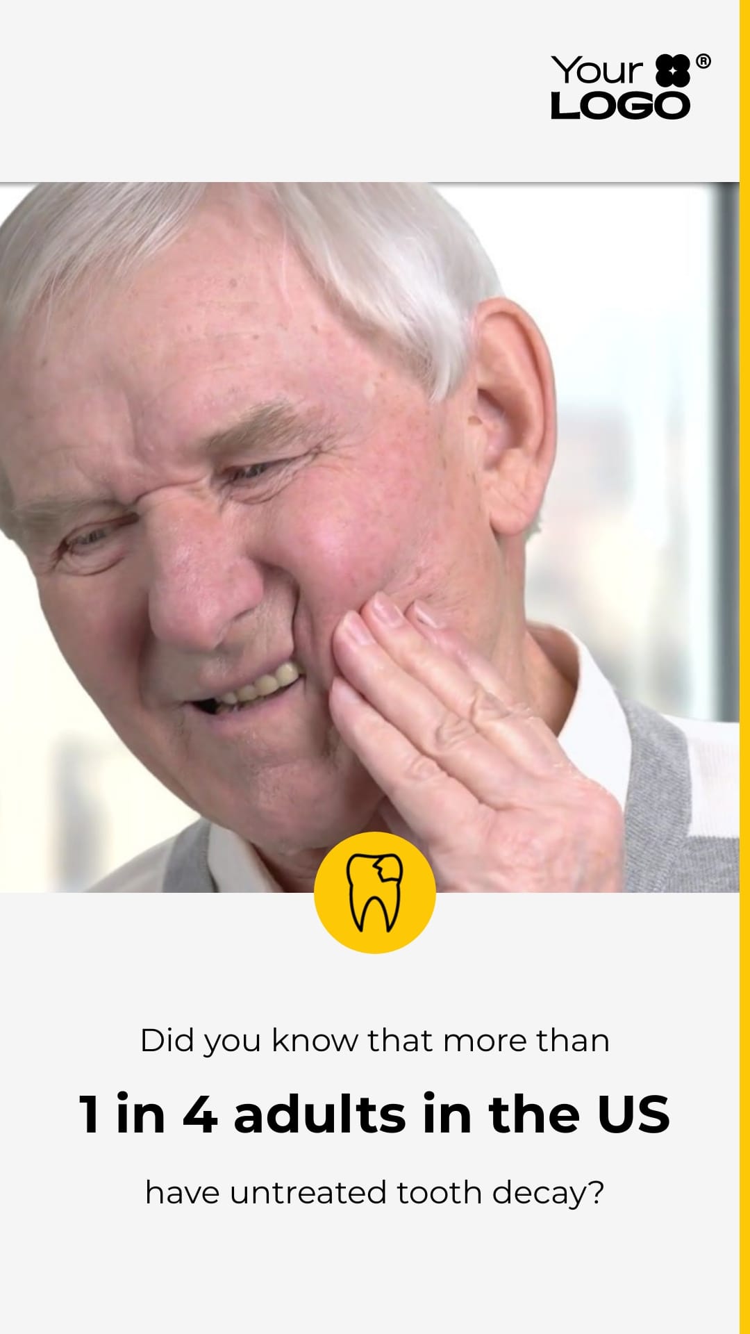 Sleek Dental Clinic Promotion Video Vertical Template