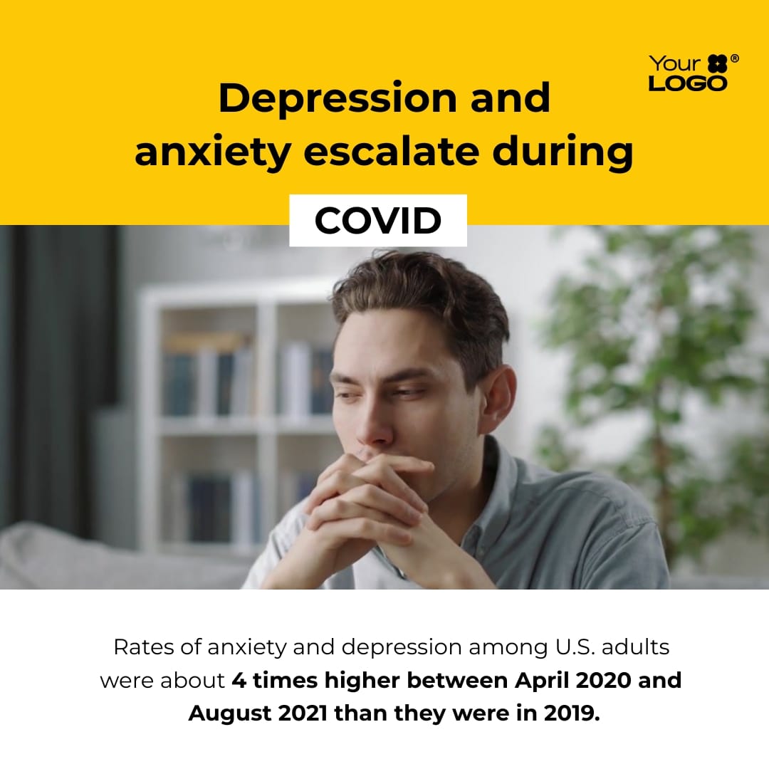 Sleek Depression Awareness Video Square Template