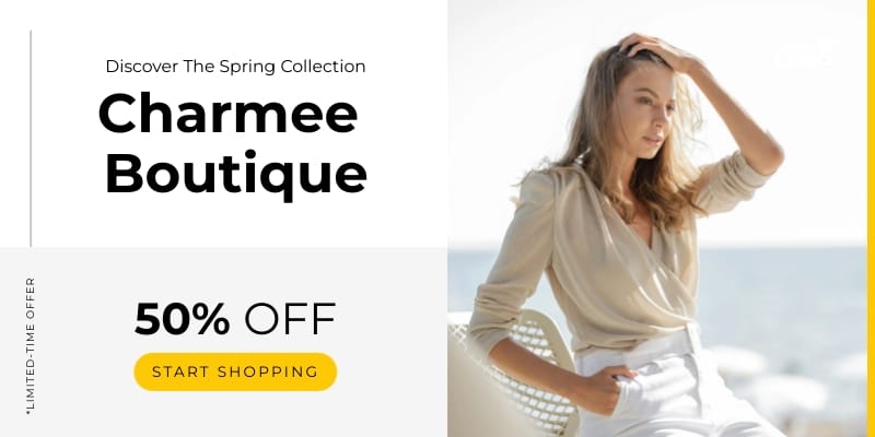 Sleek Fashion Boutique Blog Graphic Template