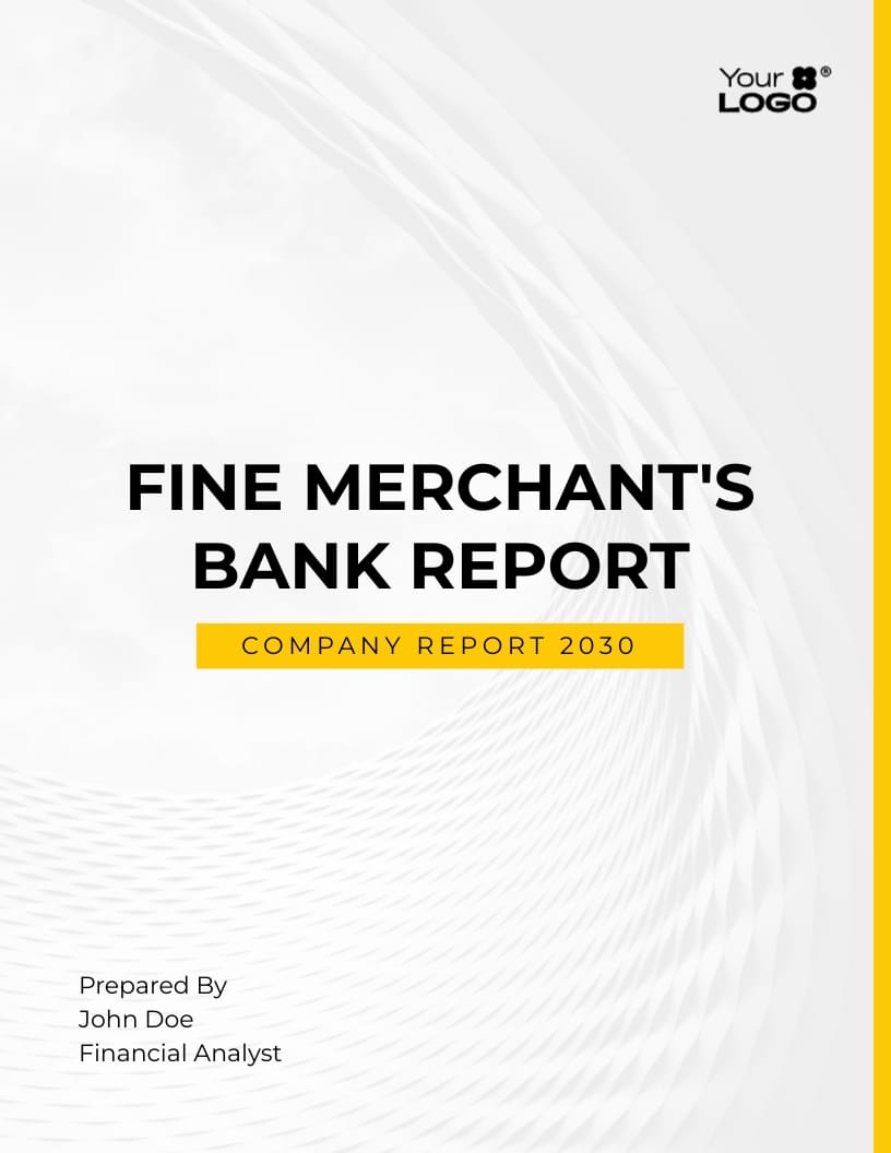 Sleek Financial Company Report Template