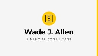 Sleek Financial Consultant Business Card Template