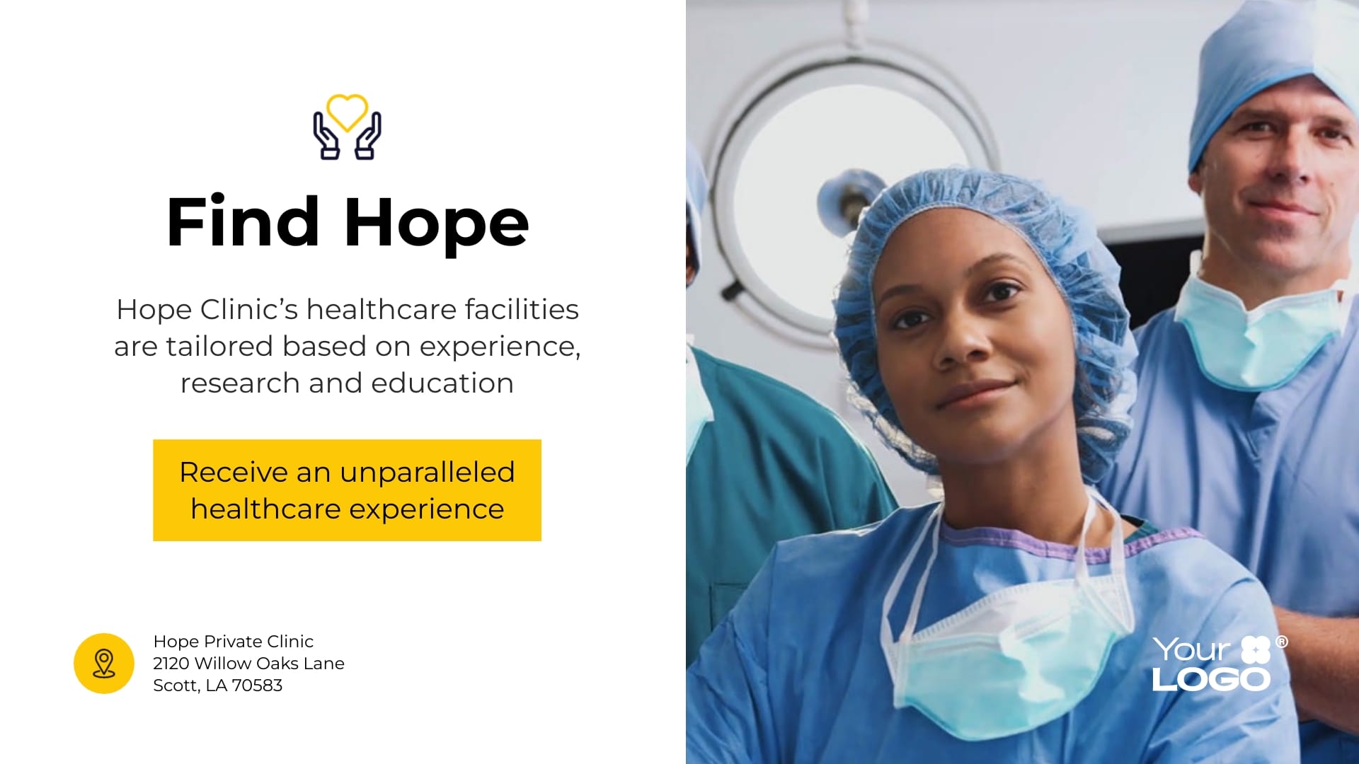 Sleek General Care Private Clinic Promo Video Template