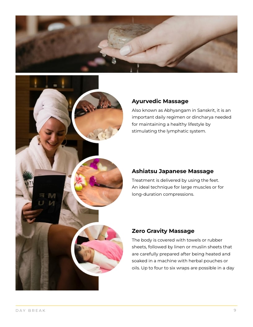 Sleek Golden Belt International Hotel Magazine Template - Slide 9 Sleek Golden Belt International Hotel Magazine Template - Slide 9