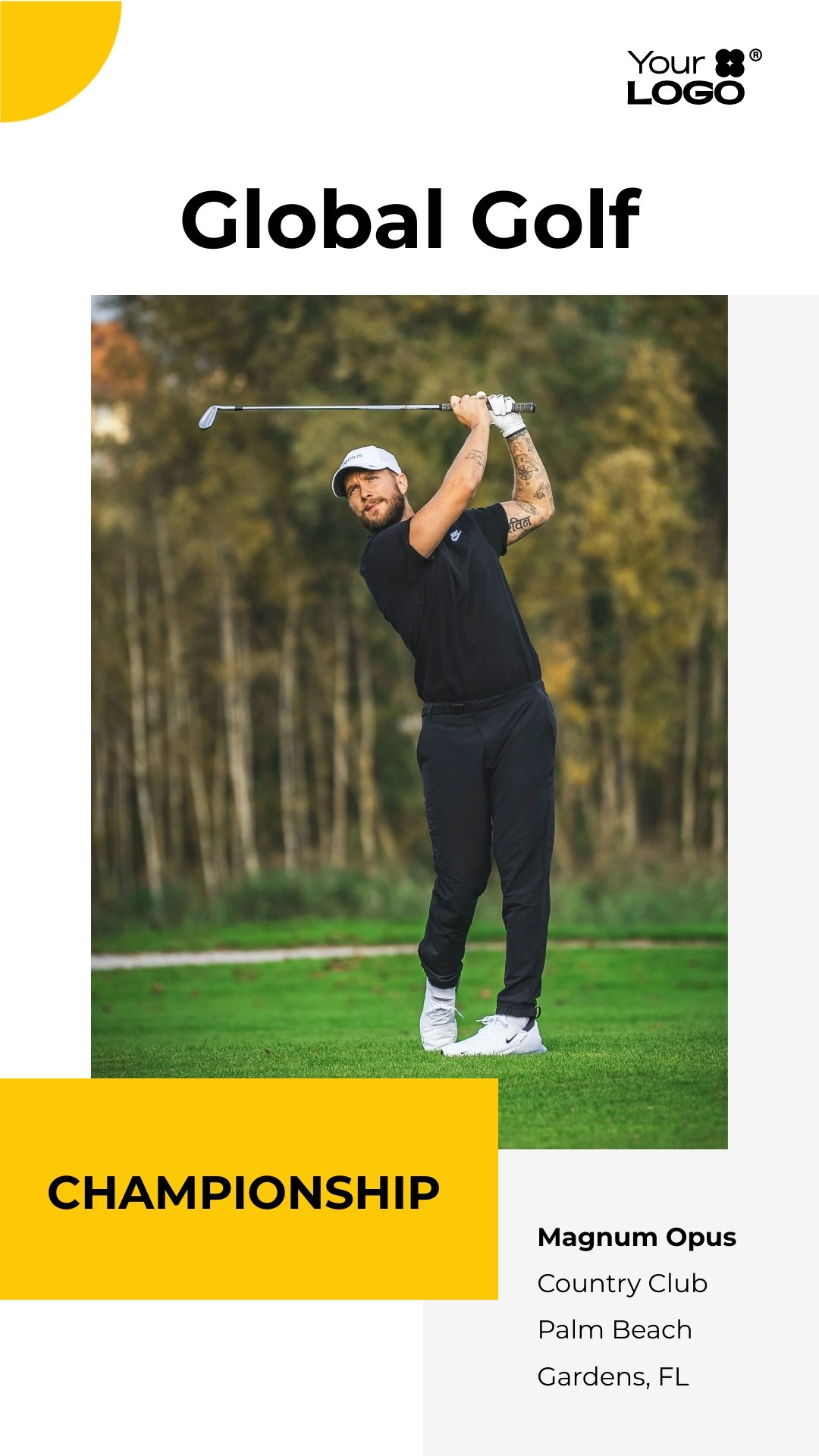 Sleek Golf Event Instagram Story Template