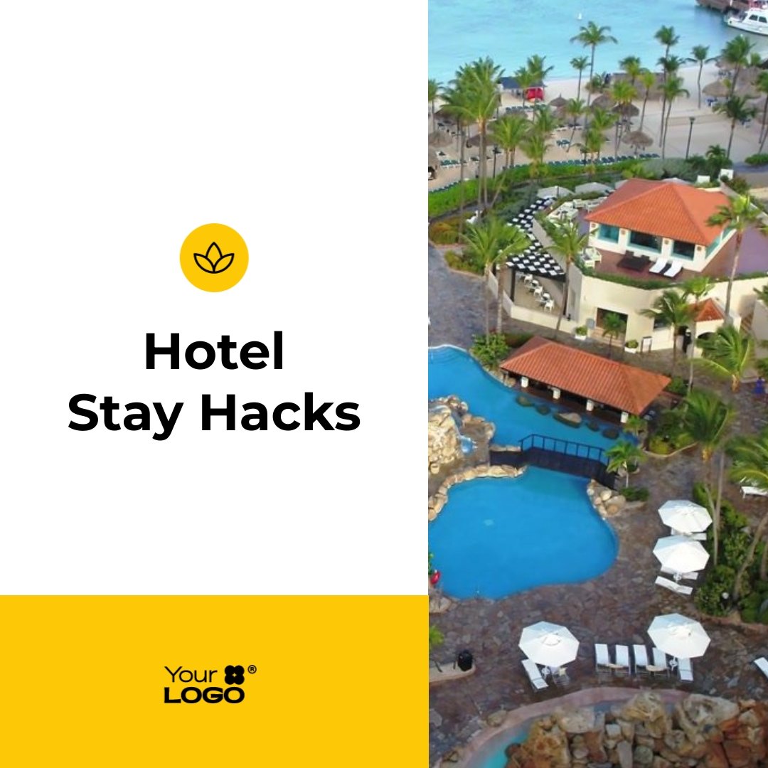 Sleek Hacks for Pleasant Stay in A Hotel Explainer Video Square Template