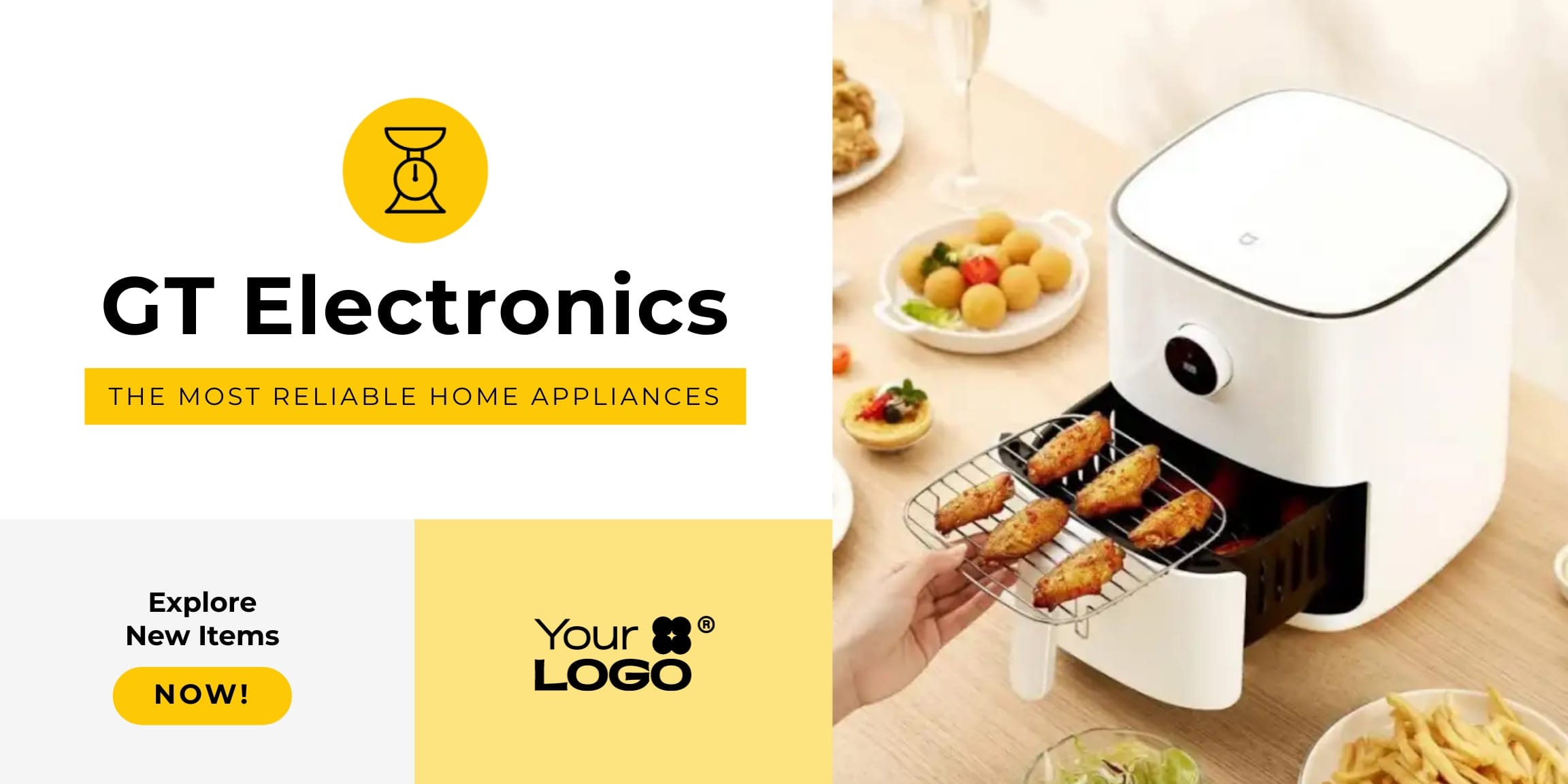 Sleek Home Electronics Website Header Şablon