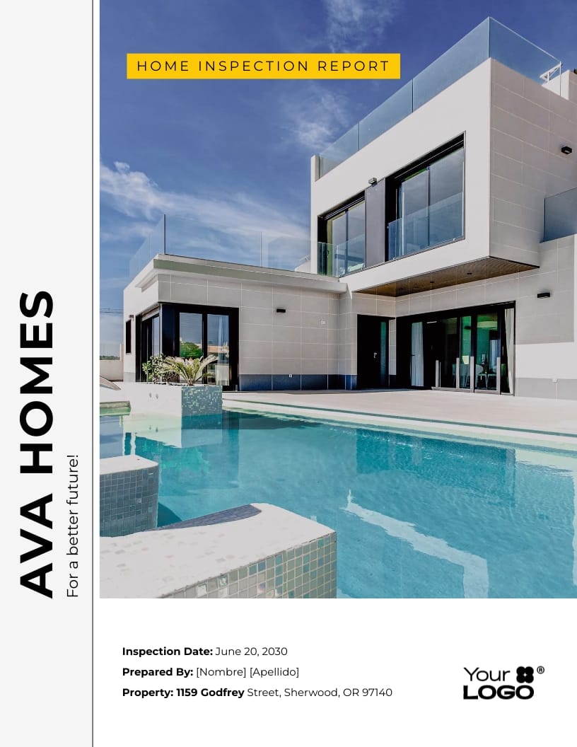 Sleek Home Inspection Report Template