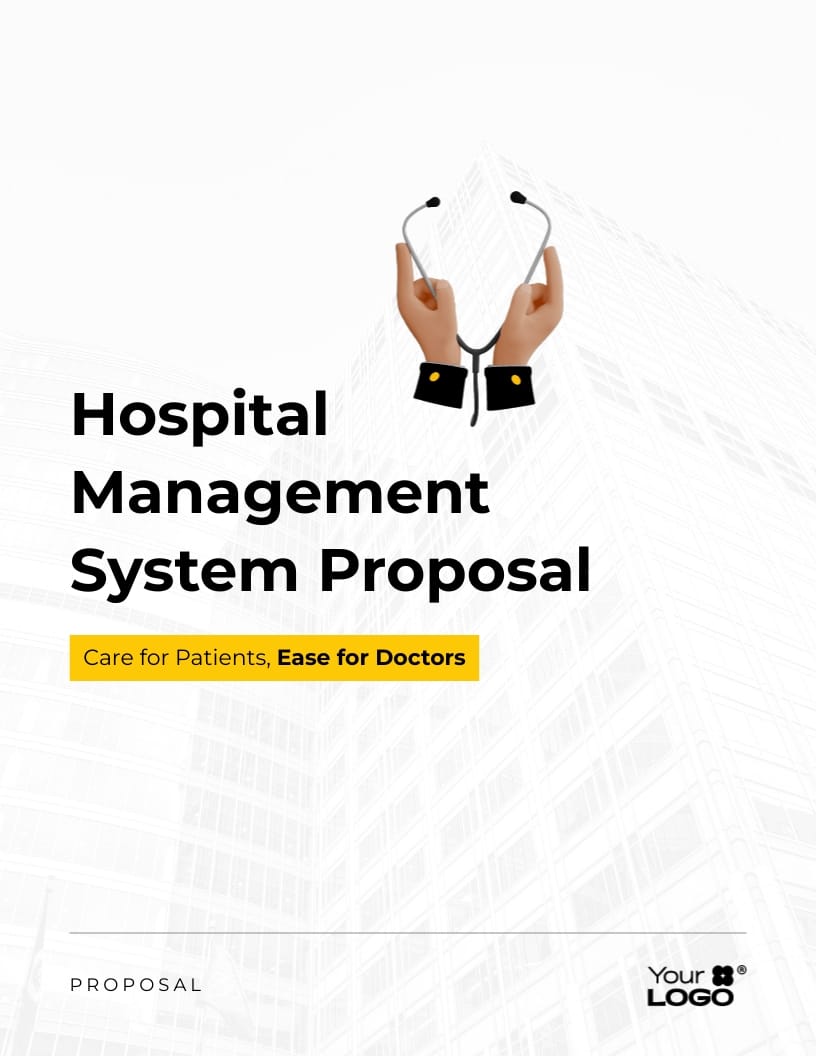 Sleek Hospital Management System Proposal Template
