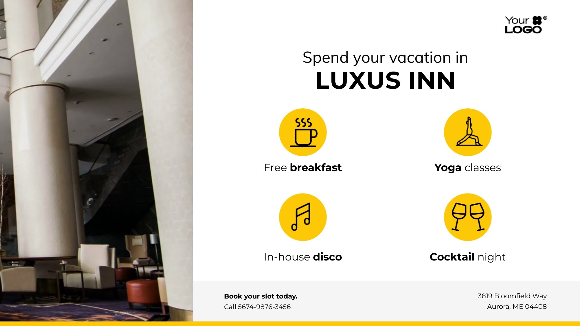Sleek Hotel Promo Video Template