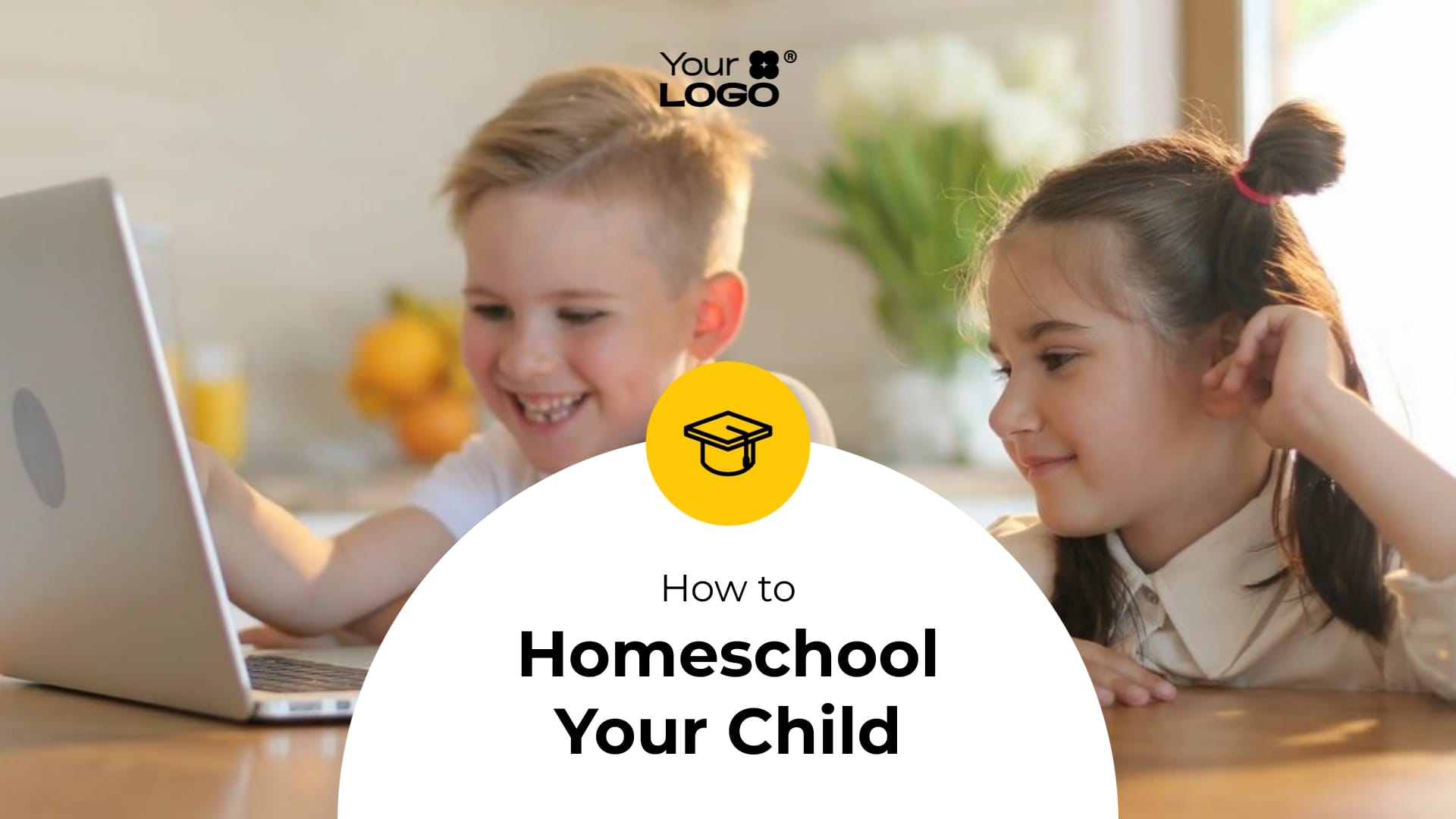 Sleek How to Homeschool A Child Explainer Video Template