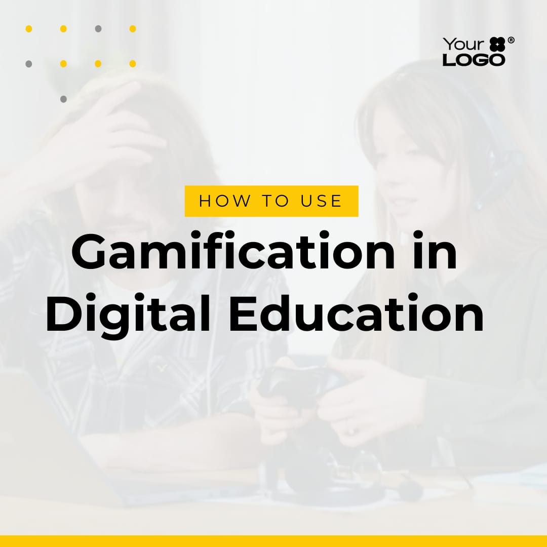 Sleek How to Use Gamification in Digital Education Explainer Video Square Template