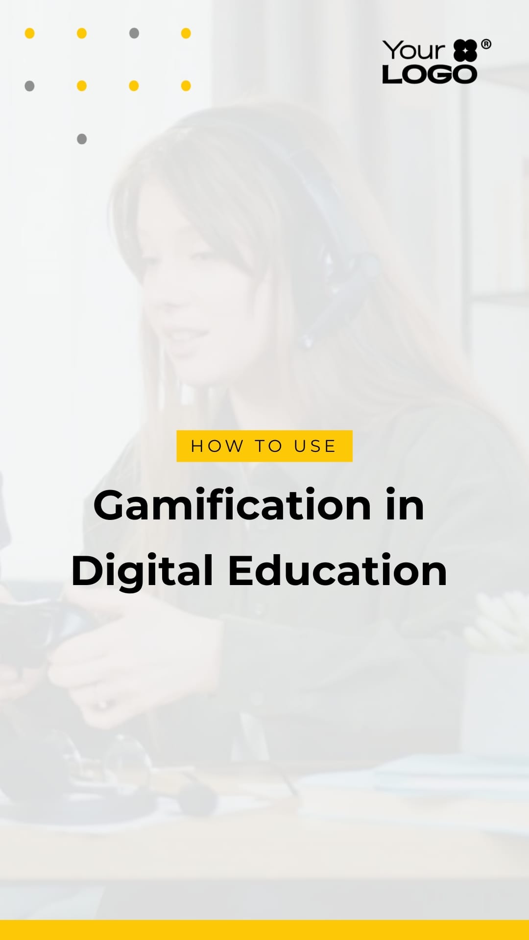 Sleek How to Use Gamification in Digital Education Explainer Video Vertical Template
