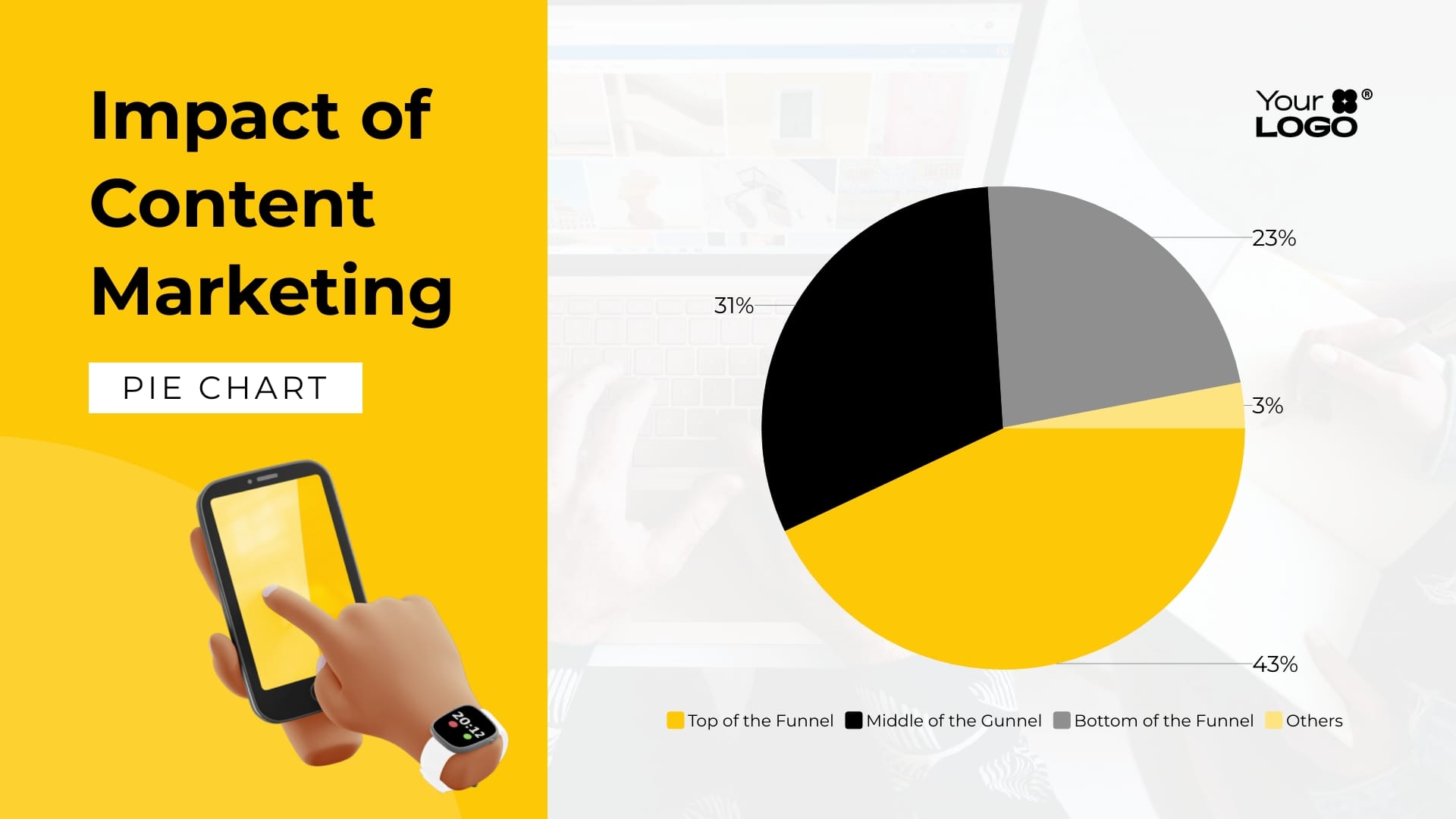 Percentage Pie Chart Template