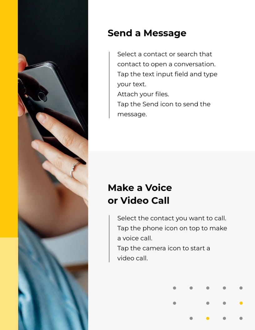 Sleek Instructional Guide Template - Slide 5 Sleek Instructional Guide Template - Slide 5