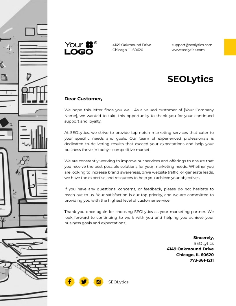 SEO Company Letterhead Template