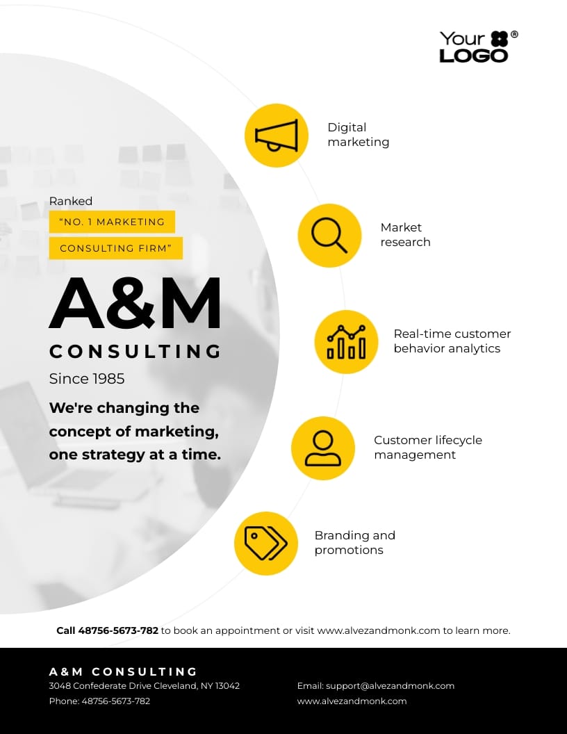 Business Consulting Services Flyer Template