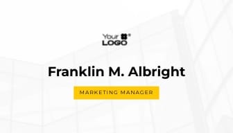 Project Manager Business Card Template