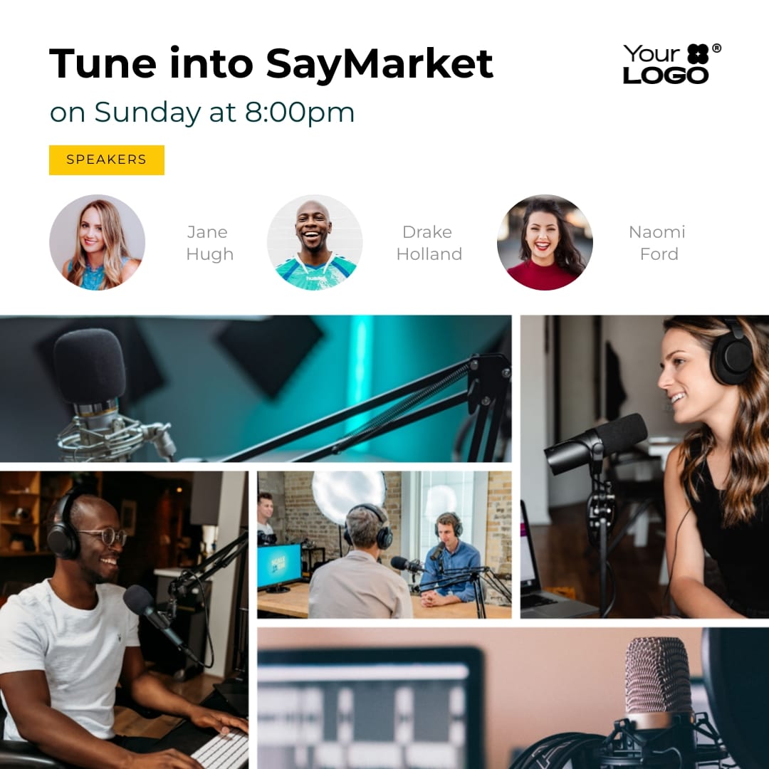 Podcast Collage Template