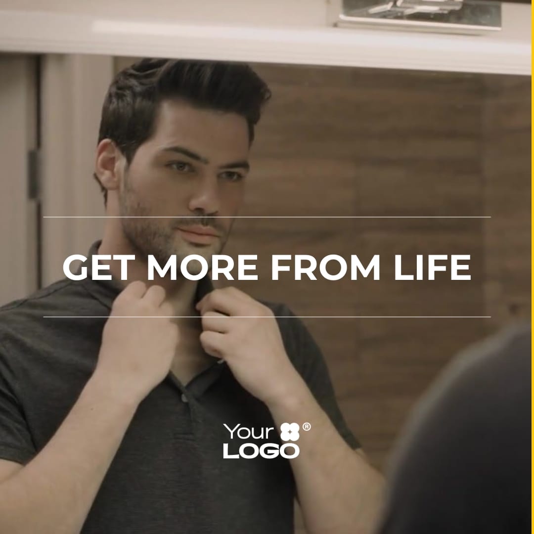 Sleek Mens Perfume Promo Video Square Template