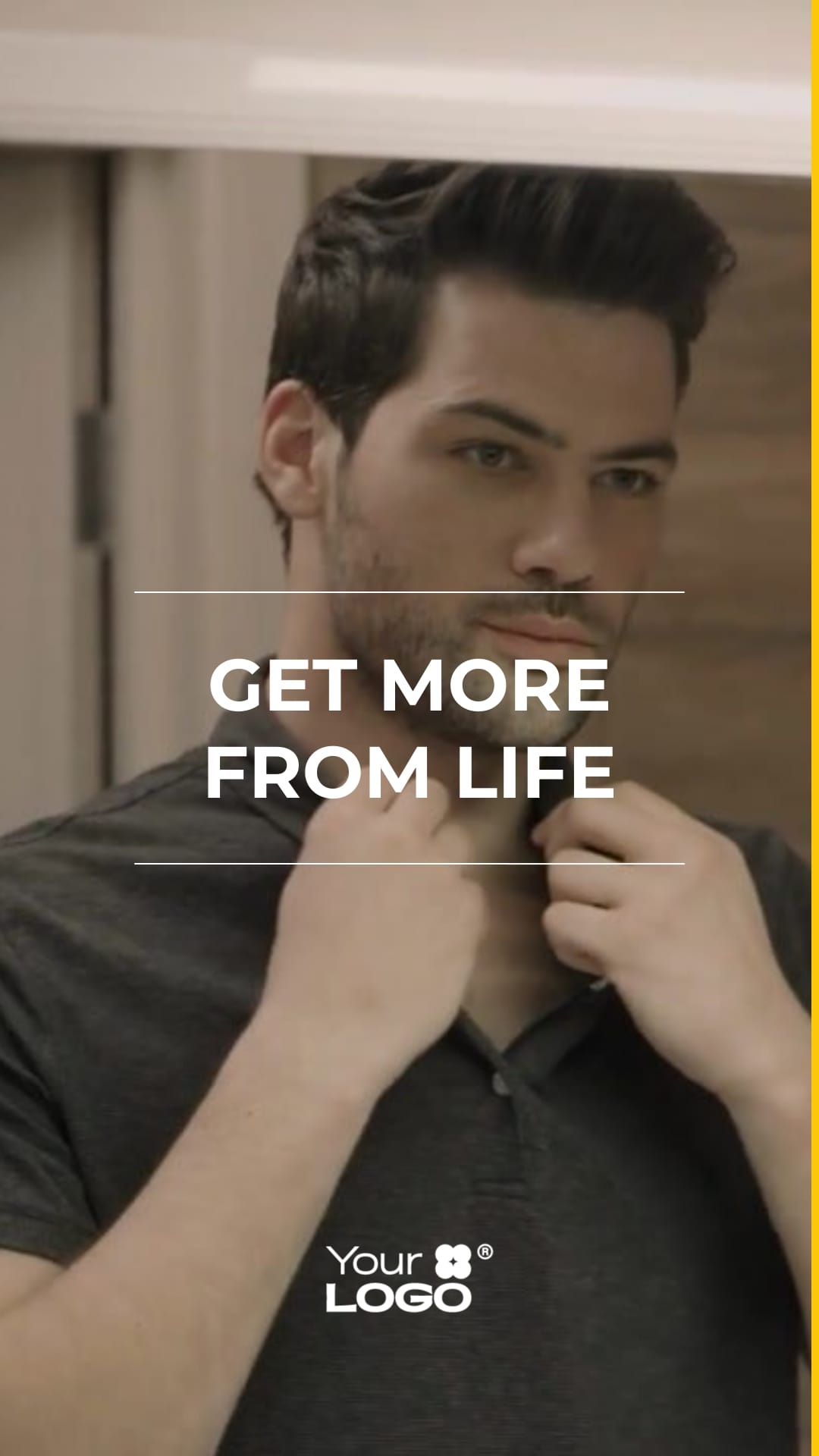 Sleek Mens Perfume Promo Video Vertical Template