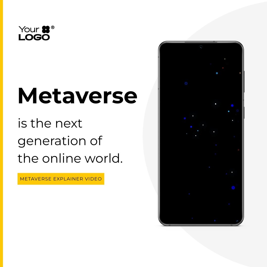 Sleek Metaverse Explainer Video Square Template
