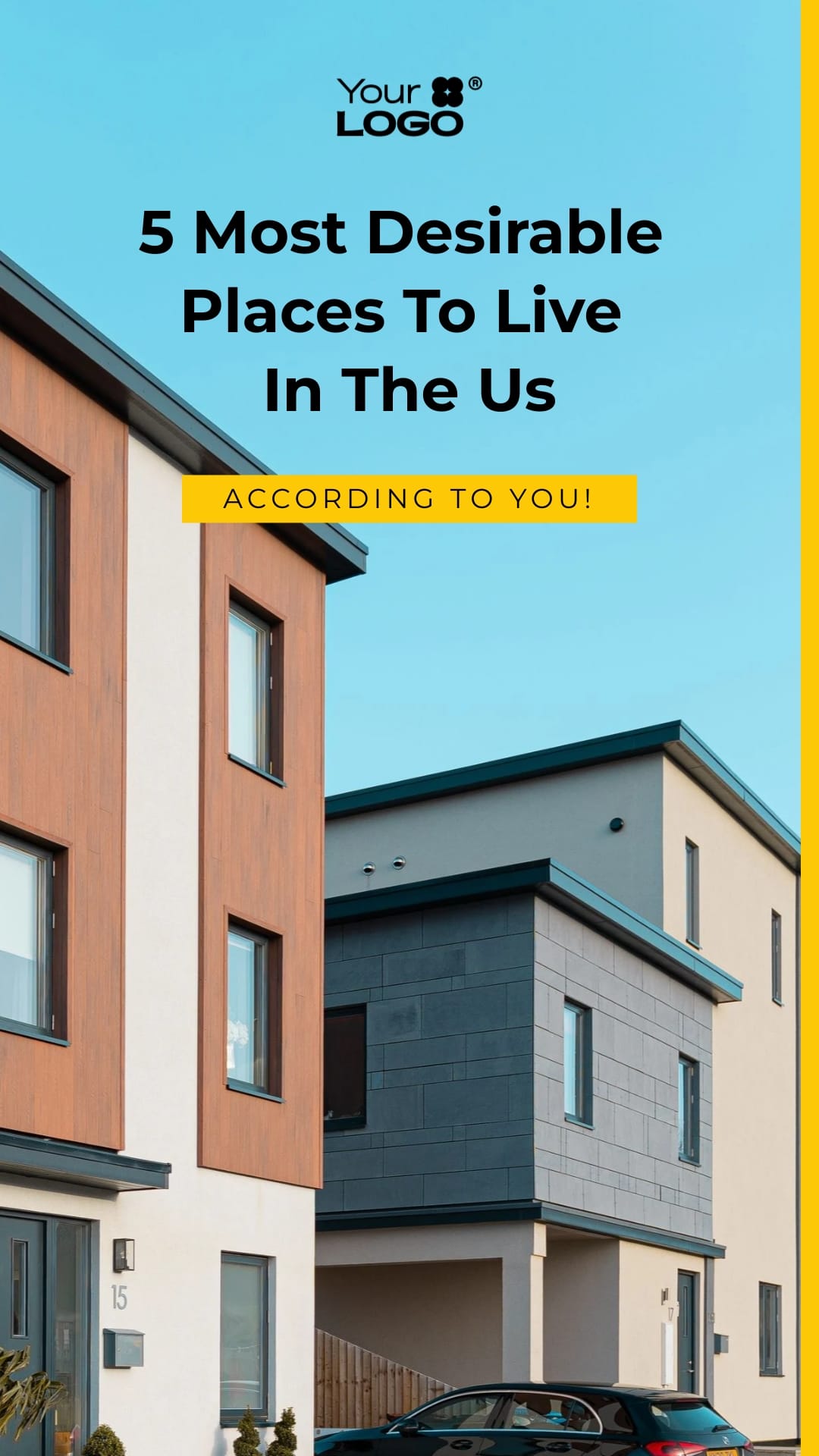 Sleek Most Desirable Place to Live in the US Facebook Story Template