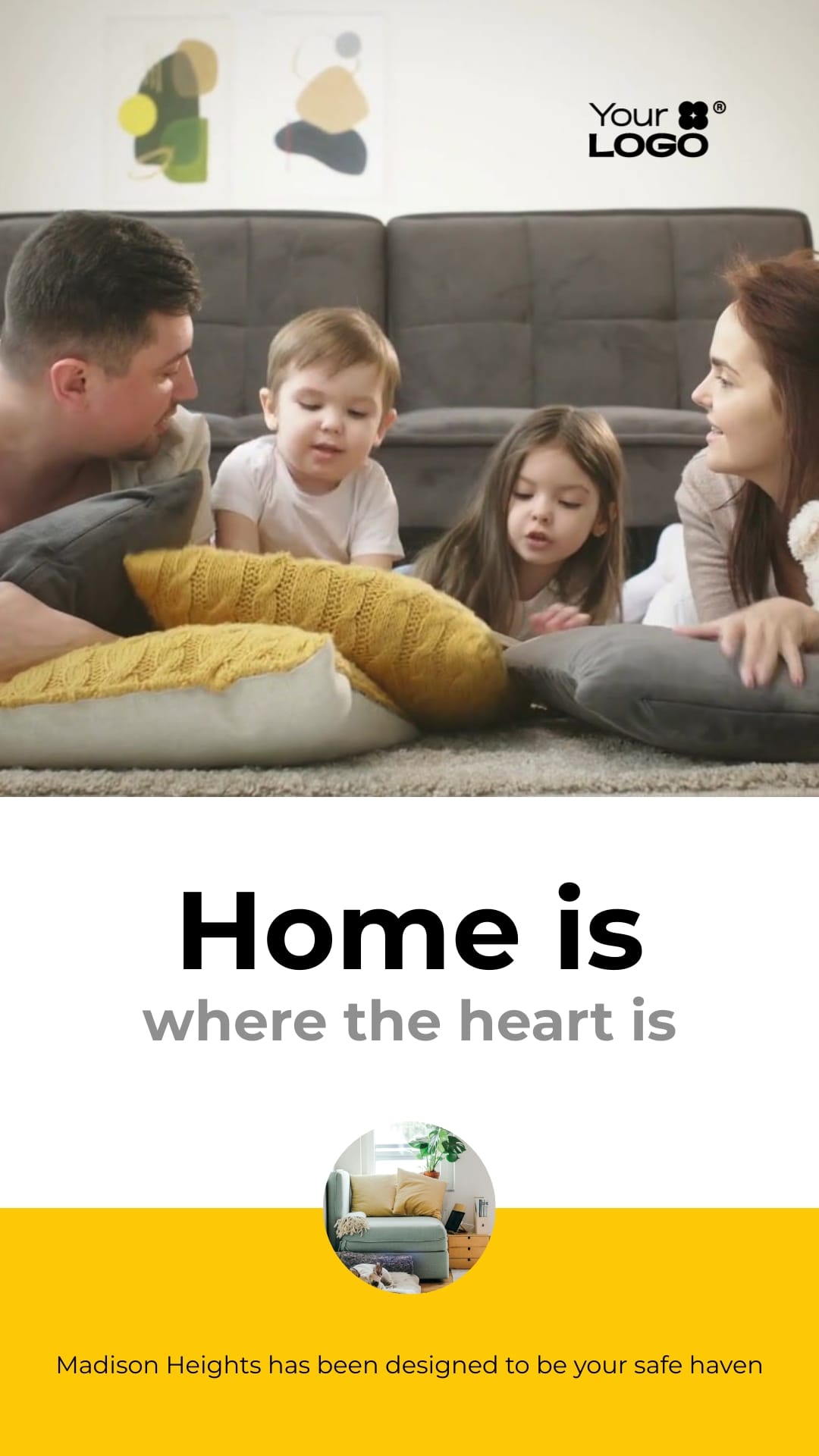 Sleek New Apartment Complex Promo Video Vertical Template