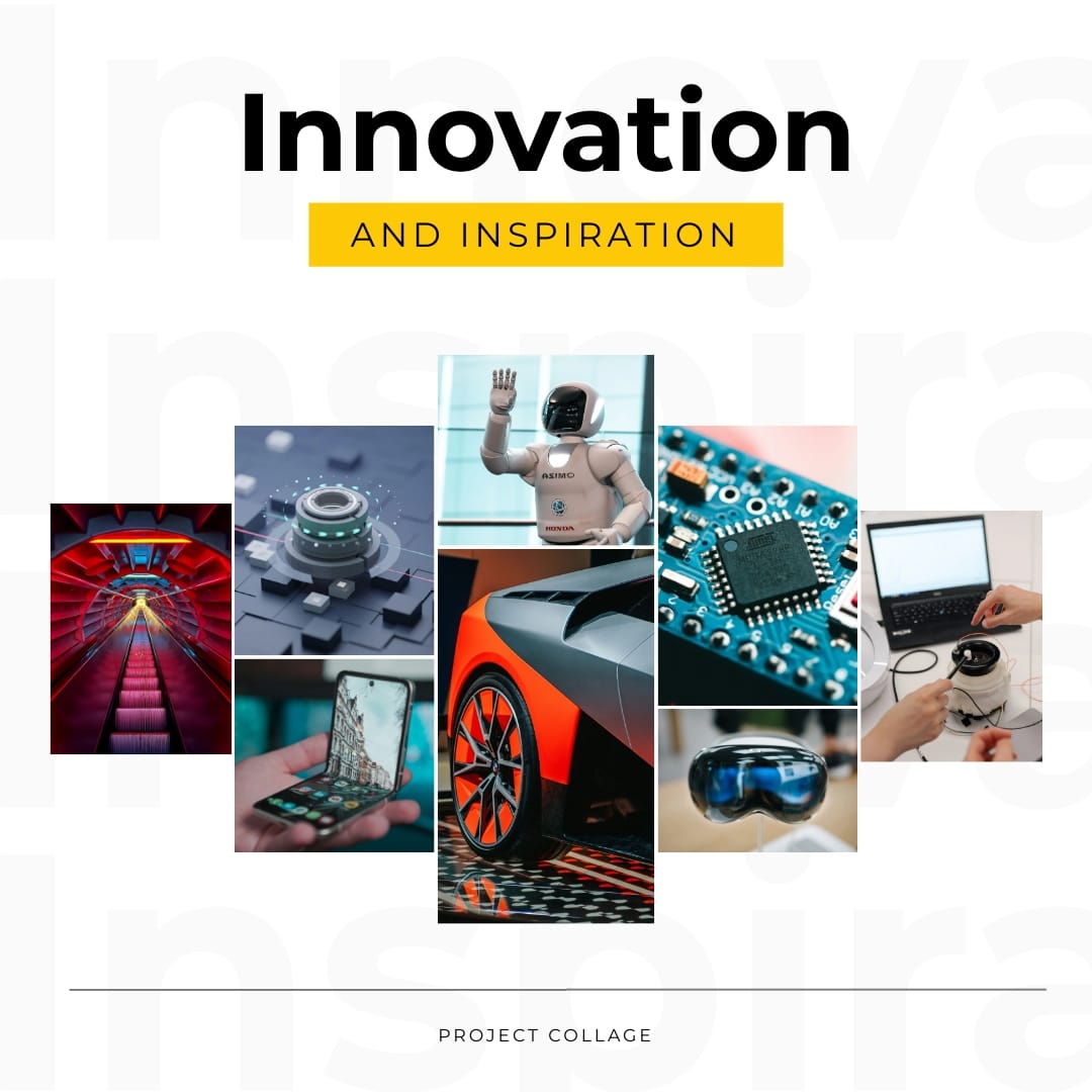 Sleek New College Project Collage Template