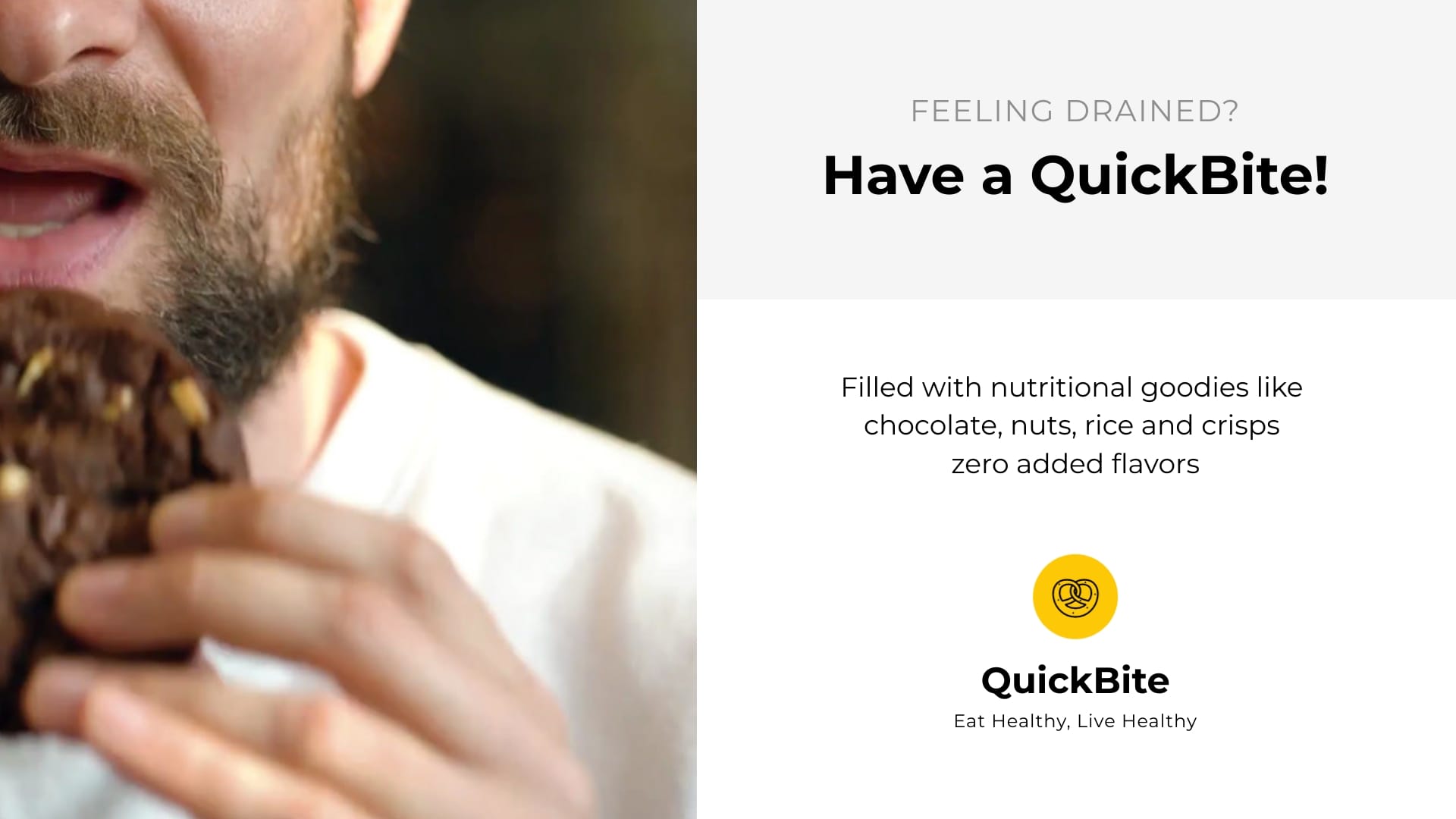 Sleek New Healthy Snack Promo Video Template