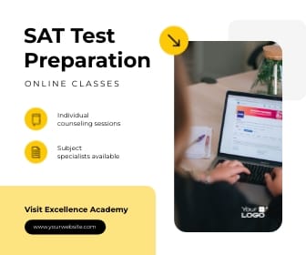 Sleek Online Courses Platform Large Rectangle Template