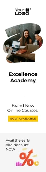 Sleek Online Courses Platform Wide Skyscraper Template