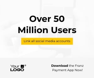 Sleek Payment App Medium Rectangle Template