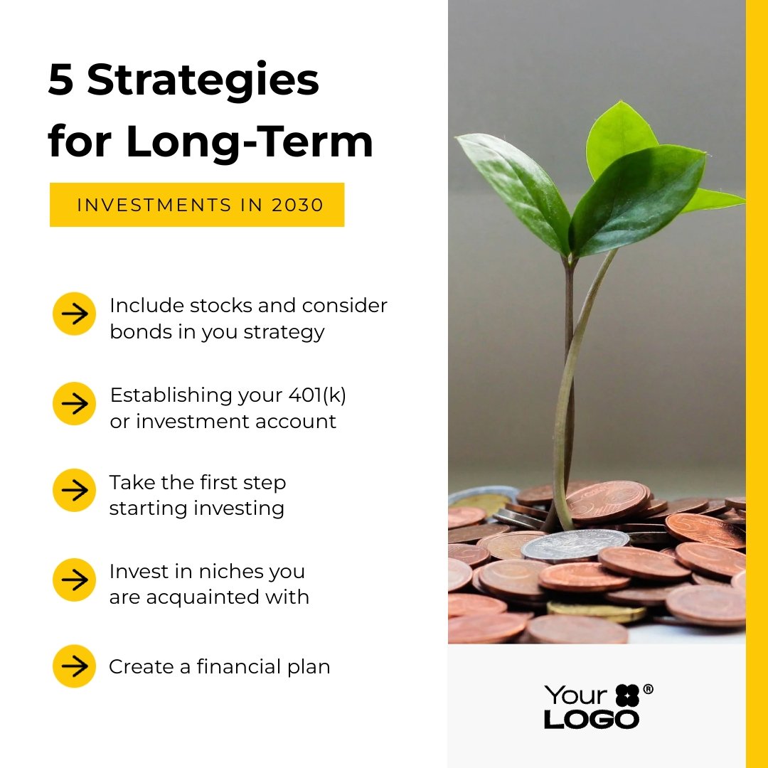 Sleek Personal Investment Strategies Facebook Post Template