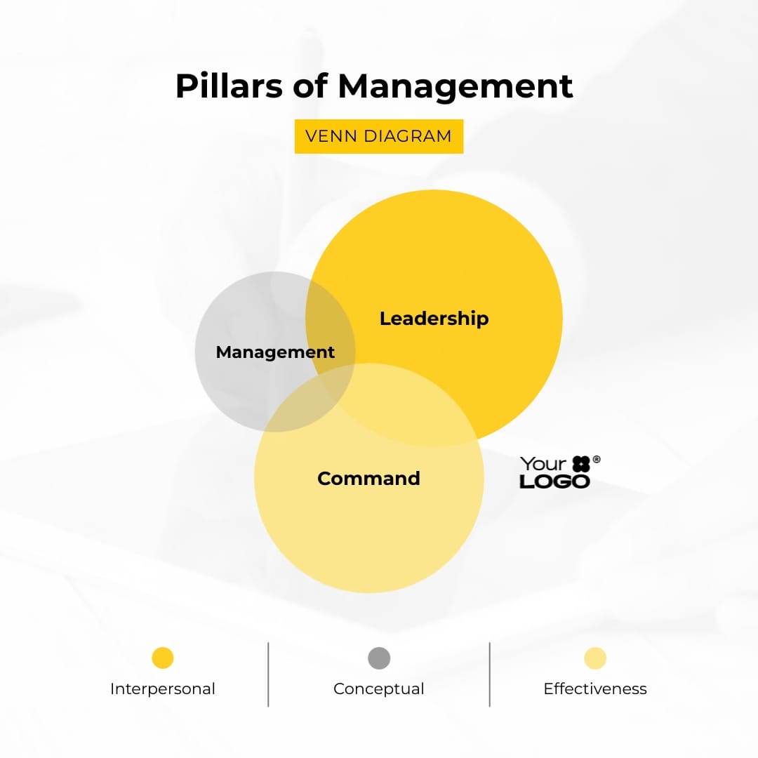 Management Venn Diagram Square Template