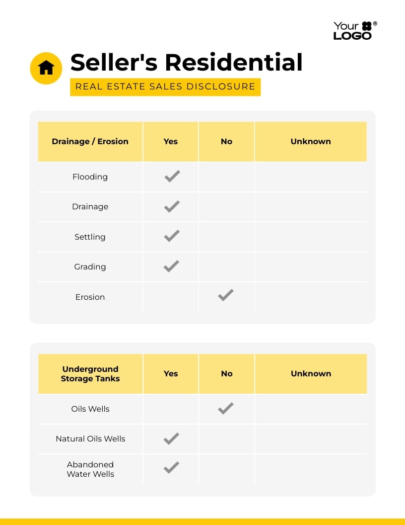 Sleek Property Seller Disclosure Template - Slide 5 Sleek Property Seller Disclosure Template - Slide 5