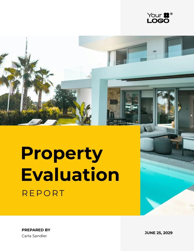 Sleek Property Valuation Report Template