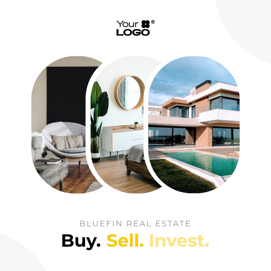 Sleek Real Estate Agency Collage Template