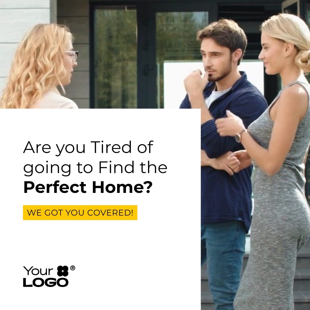 Sleek Real Estate App Promo Video Square Template