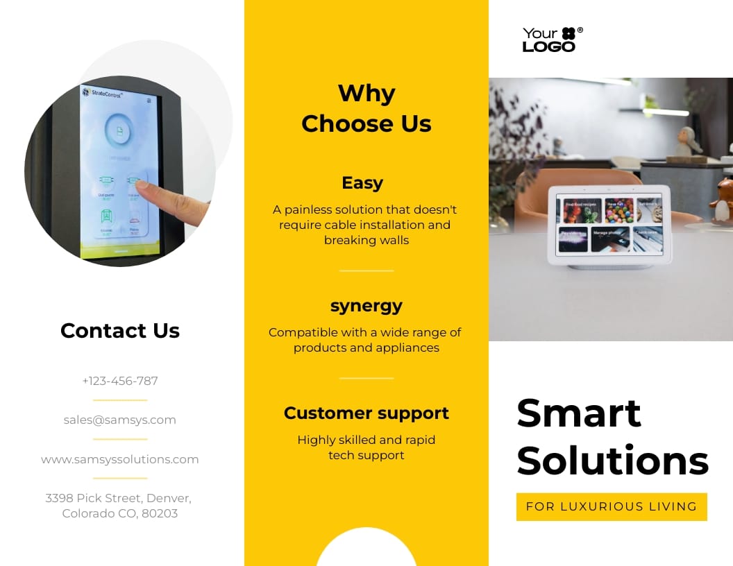 Sleek Smart Home Brochure Template
