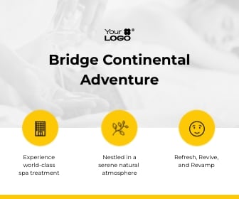 Sleek Spa Hotel Large Rectangle Template