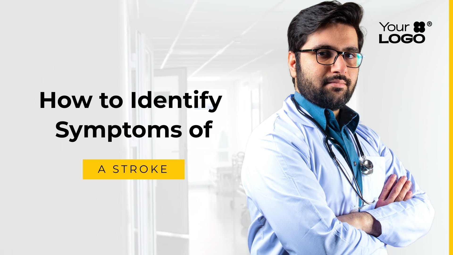 Sleek Symptoms of a Stroke Explainer Video Template